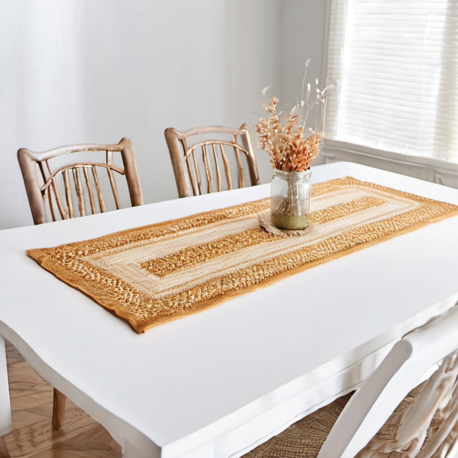 Cozy Haven sofa corner lifestyle image for Cozy Haven Harvest Autumn Table Runner