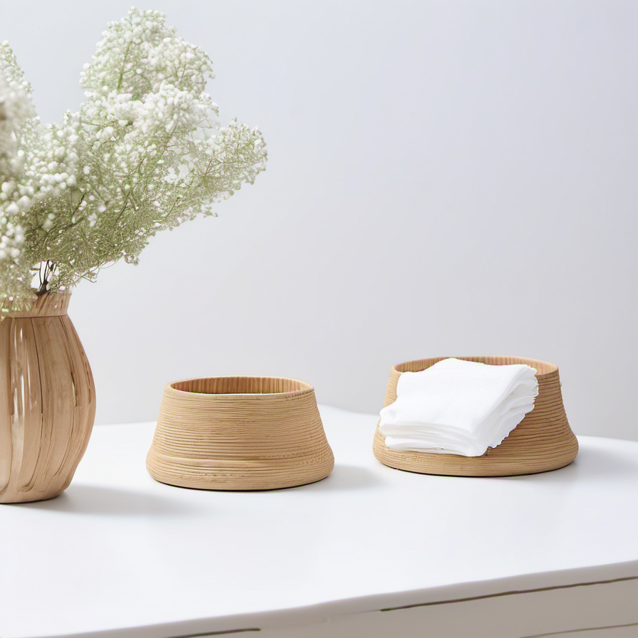 Cozy Haven detail close lifestyle image for Cozy Haven Minimal Napkin Holder