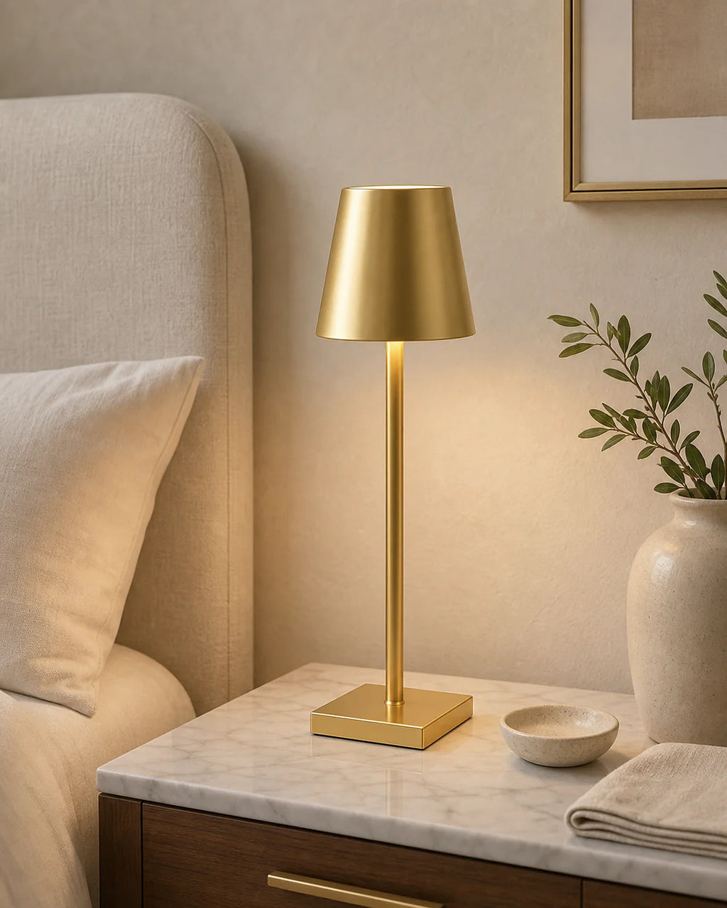 Cozy Haven LED Classic Table Lamp styled lighting view 10 for Gold