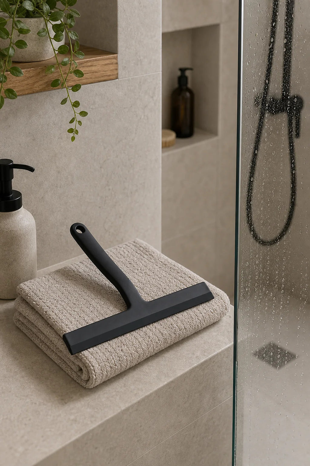 Cozy Haven Silicone Shower Squeegee lifestyle image 2