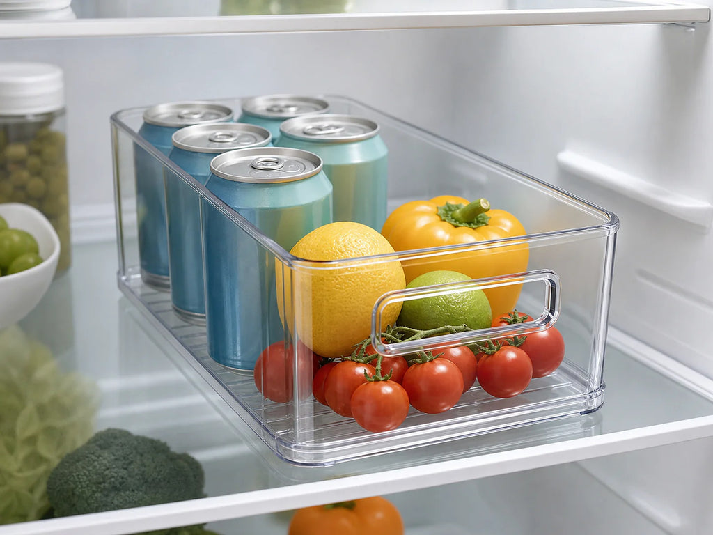 Cozy Haven Clear Pull-Out Fridge Organizer Bin lifestyle image 1