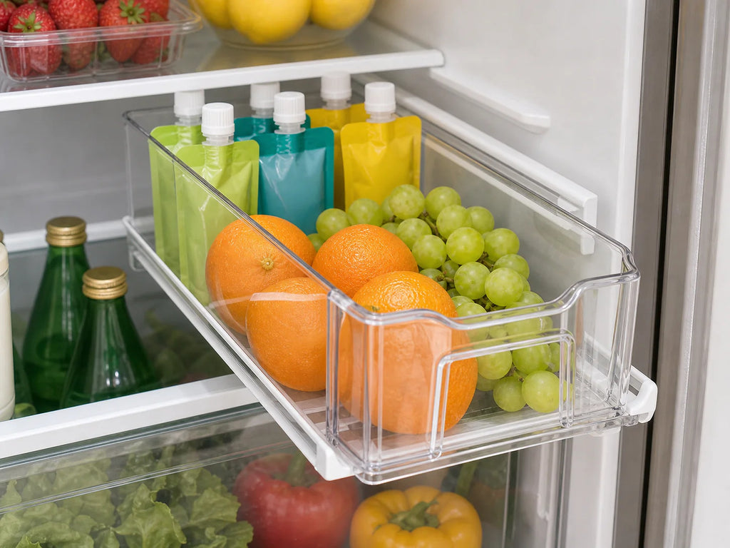 Cozy Haven Clear Pull-Out Fridge Organizer Bin lifestyle image 3