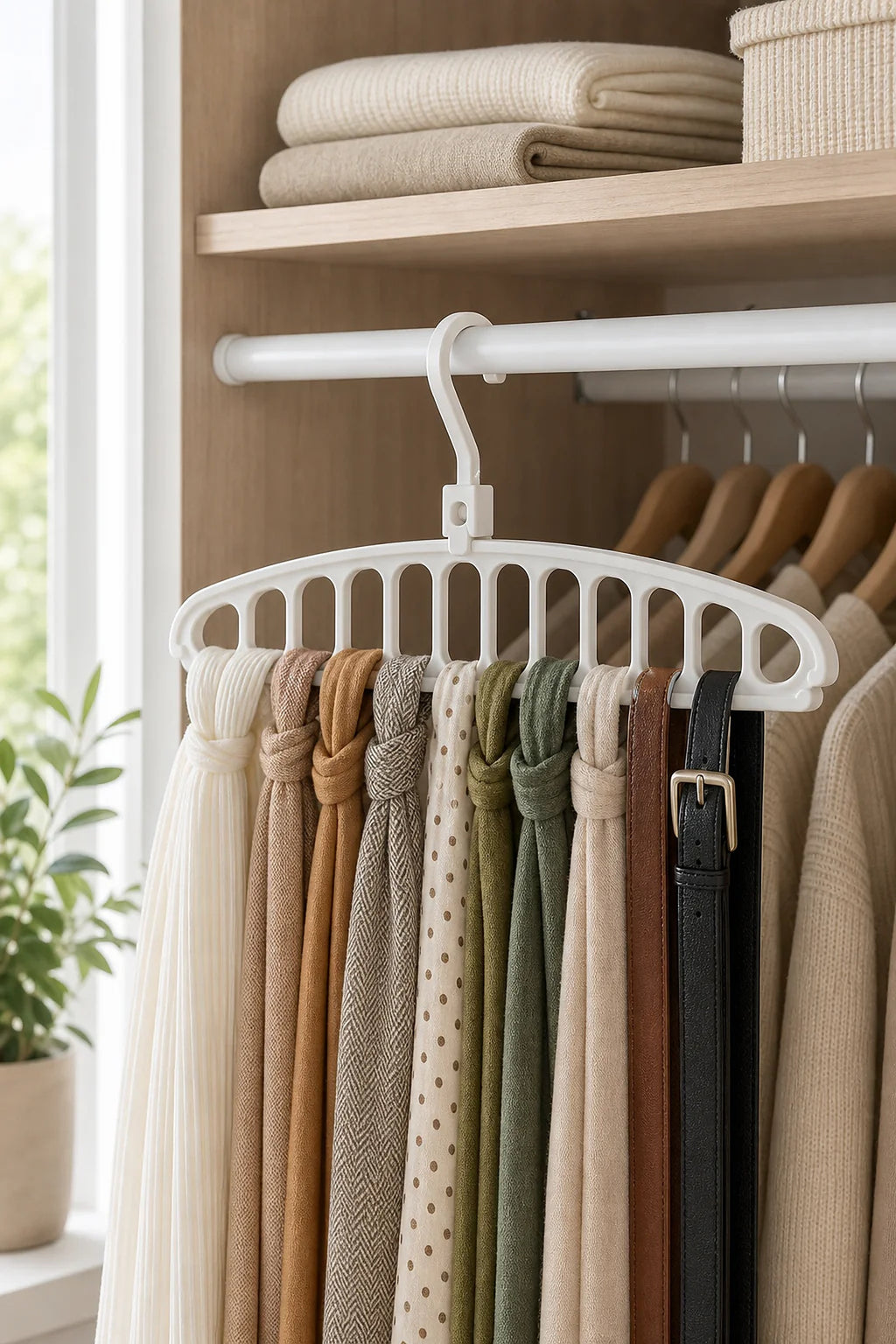 Cozy Haven Folding Scarf Hanger Organizer lifestyle image 2