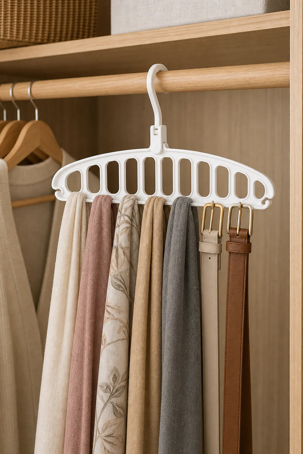 Cozy Haven Folding Scarf Hanger Organizer lifestyle image 3
