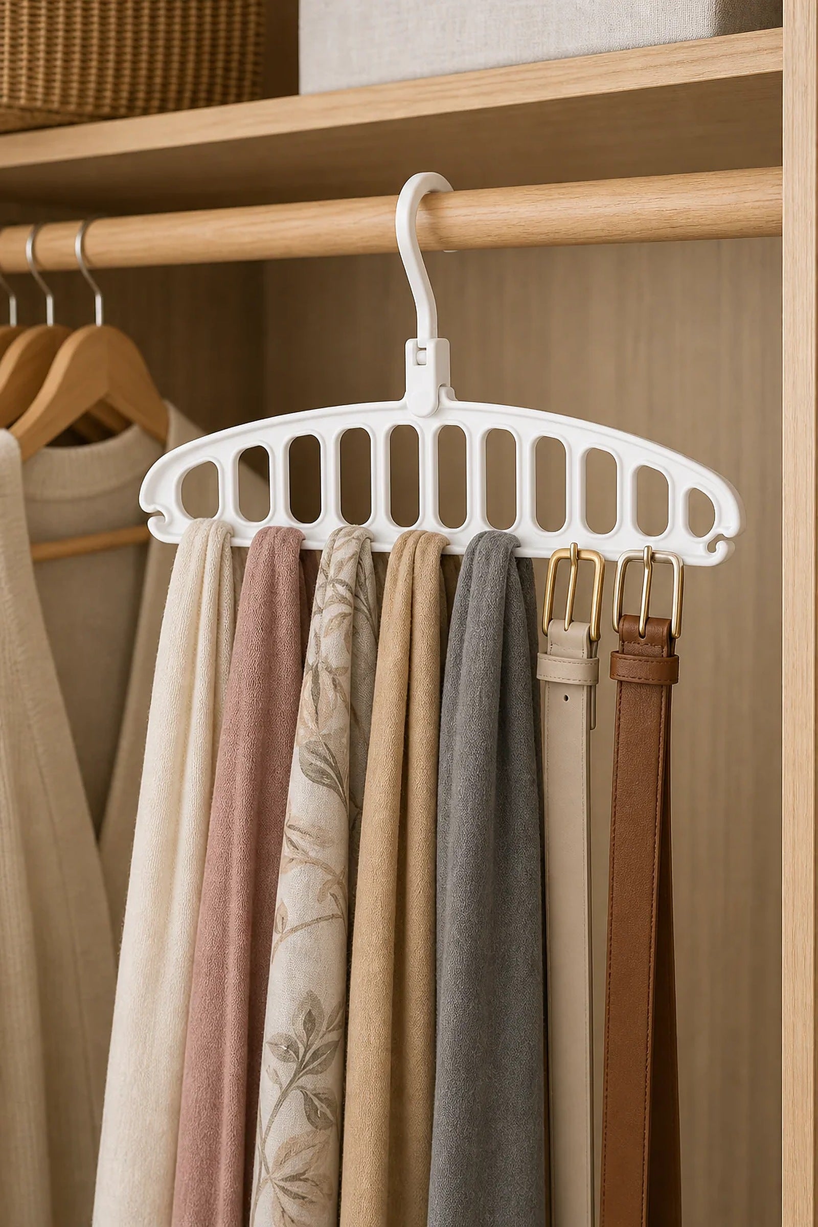Cozy Haven Folding Scarf Hanger Organizer lifestyle image 3