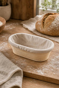 Cozy Haven oval rattan bread basket lifestyle image 1