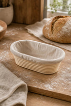 Oval rattan bread proofing basket for dough shaping