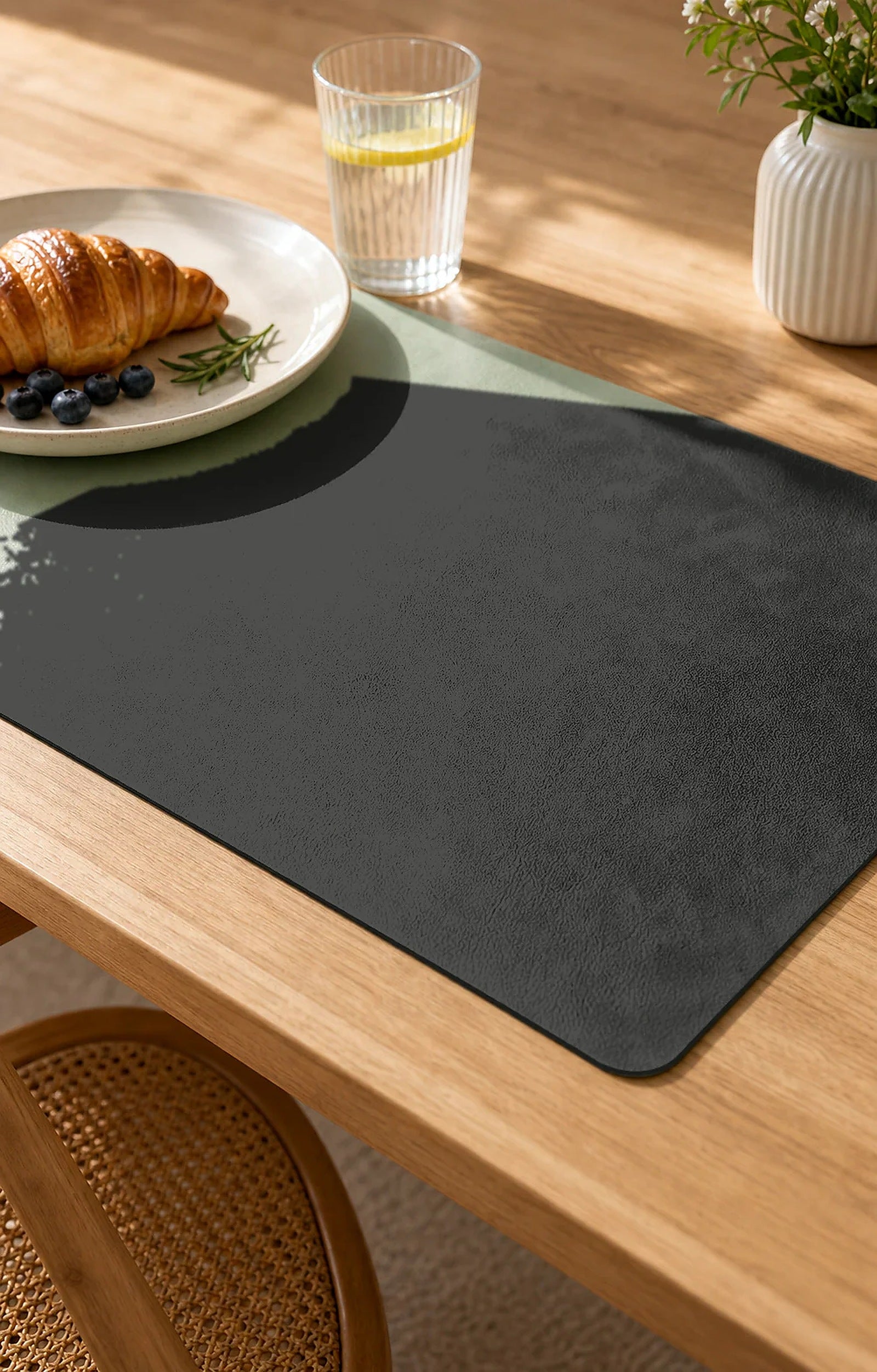 Cozy Haven Faux Leather Placemat lifestyle image 2