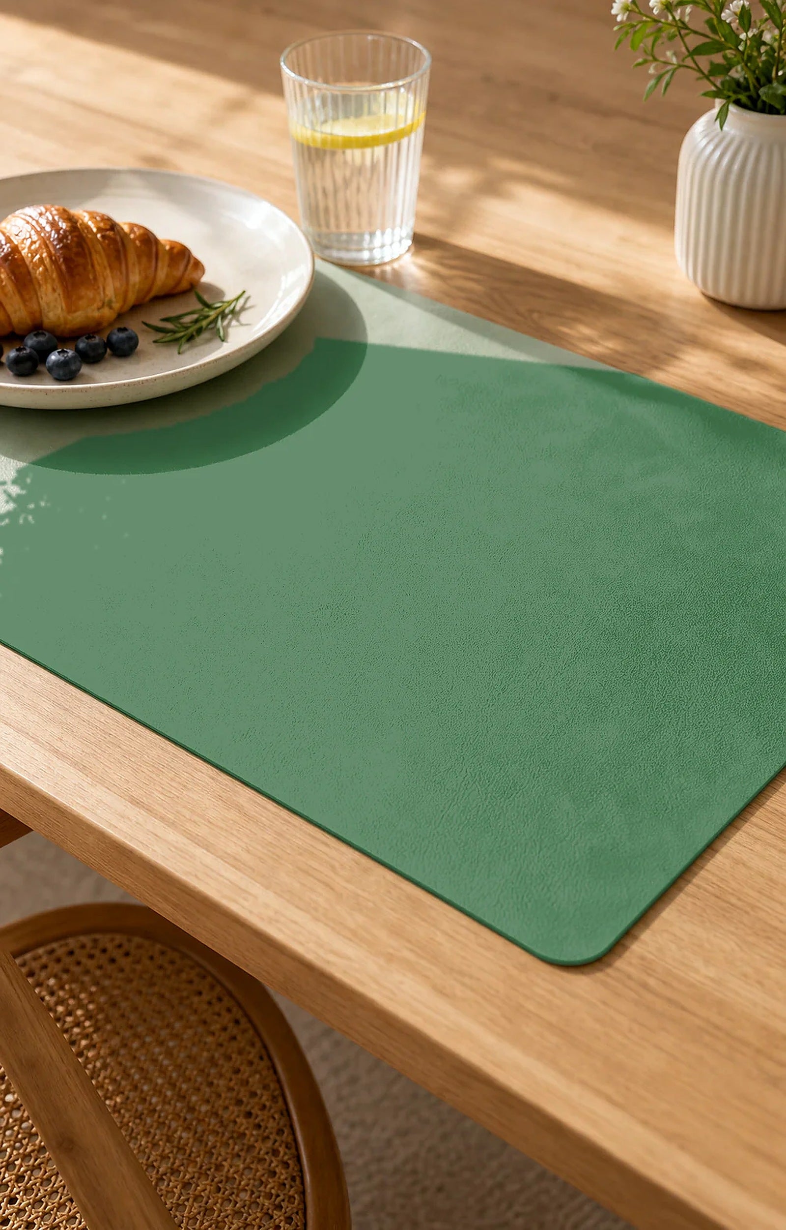 Cozy Haven Faux Leather Placemat lifestyle image 3