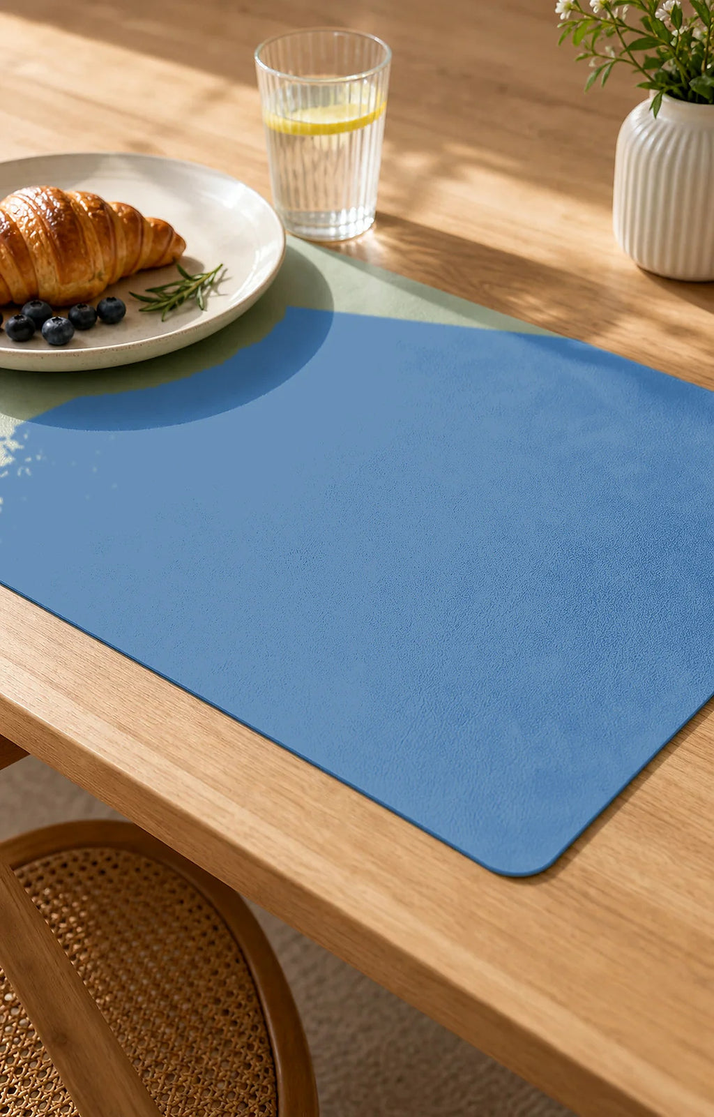 Cozy Haven Faux Leather Placemat lifestyle image 4