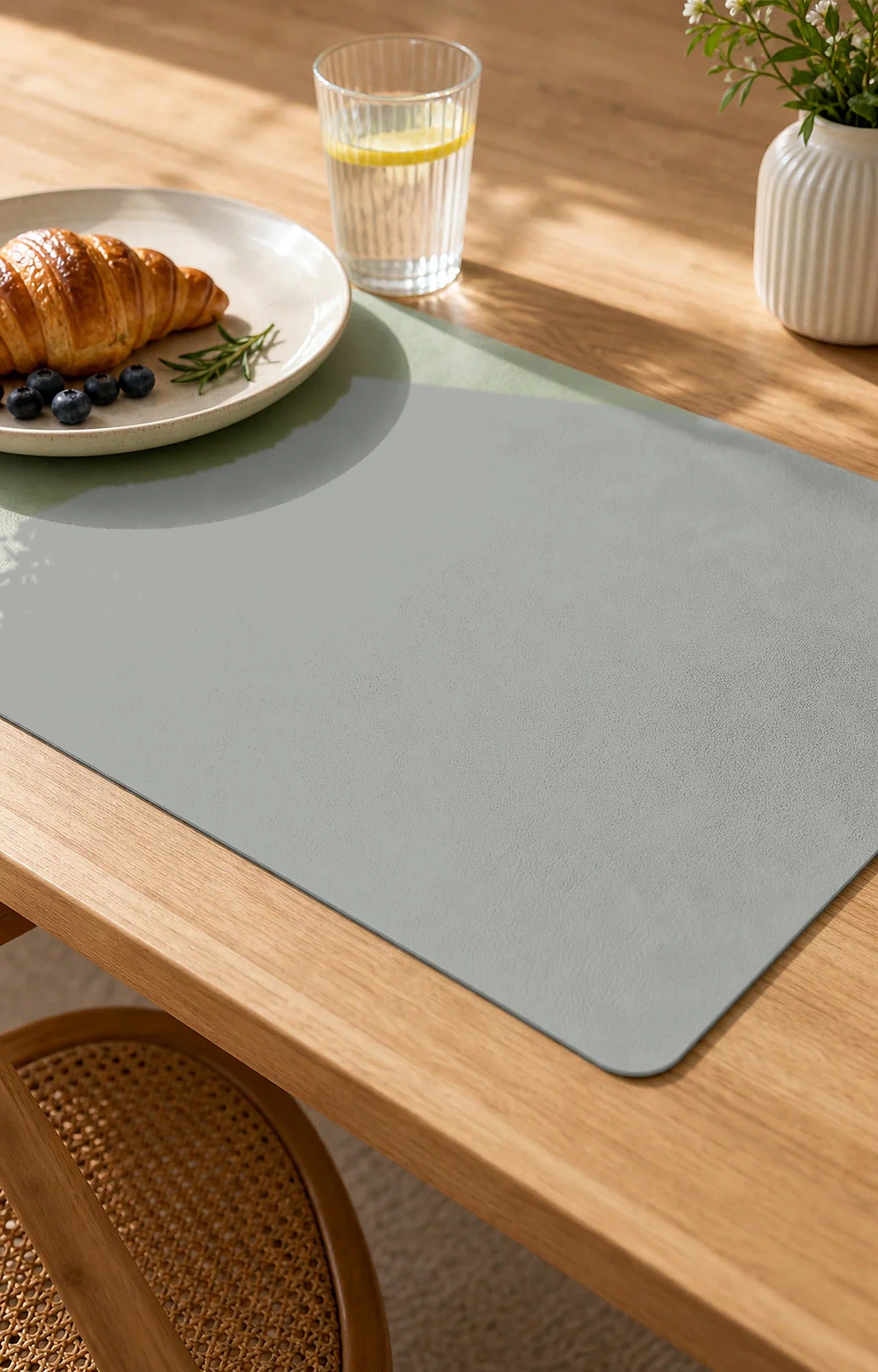 Cozy Haven Faux Leather Placemat lifestyle image 7