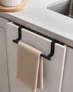 Cozy Haven Over-Cabinet Towel Rack - 24 cm styled bathroom view 1