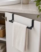 Cozy Haven Over-Cabinet Towel Rack - 24 cm styled bathroom view 2