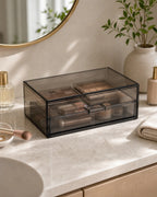 Cozy Haven Smoke-Clear Acrylic Makeup Drawer Organizer - Medium / 1 Piece
