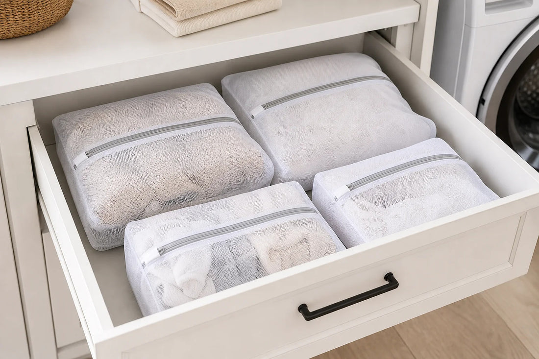 Fine Mesh Laundry Wash Bags - 4 Piece Set