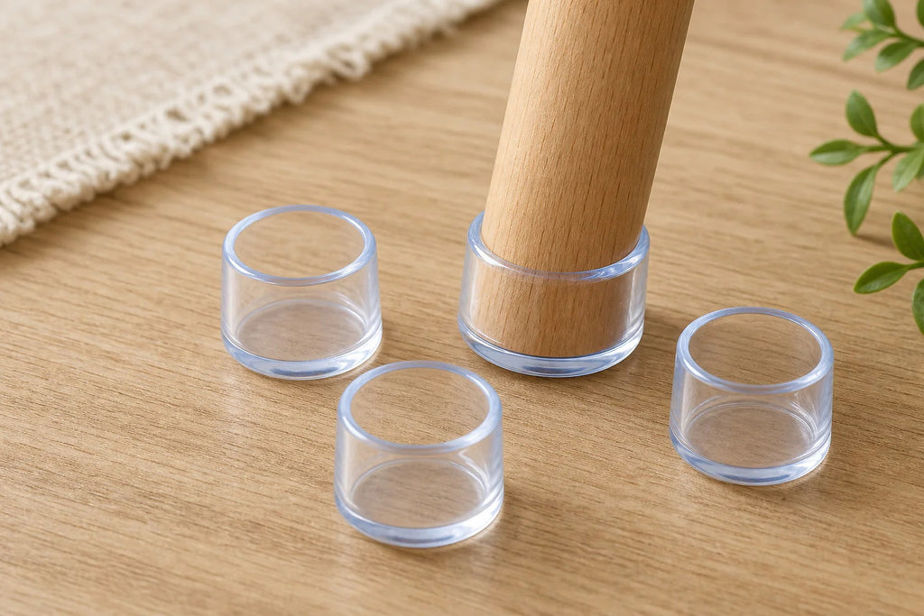 Cozy Haven Clear Round Chair Leg Floor Protectors lifestyle image 2