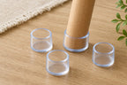 Cozy Haven Clear Round Chair Leg Floor Protectors styled home view 2
