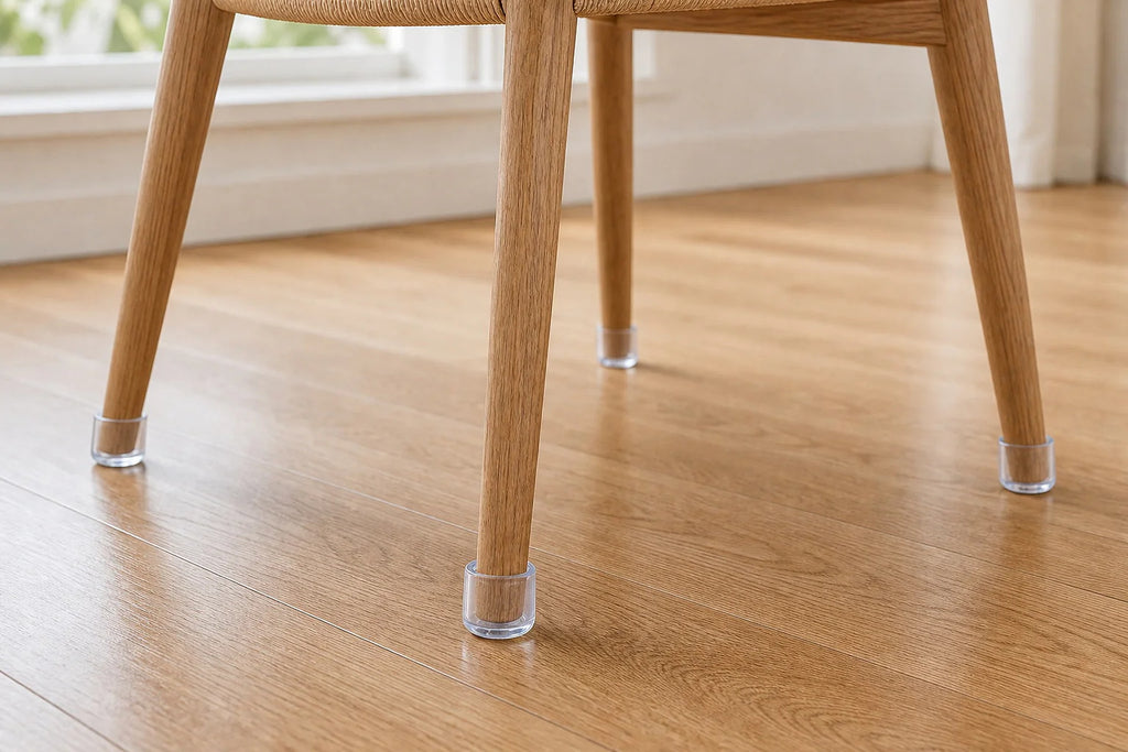 Cozy Haven Clear Round Chair Leg Floor Protectors lifestyle image 3