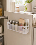 Cozy Haven Transparent Cabinet Door Storage Rack styled kitchen view 1