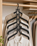 Cozy Haven Black Cascading Closet Hanger Organizer lifestyle image 1