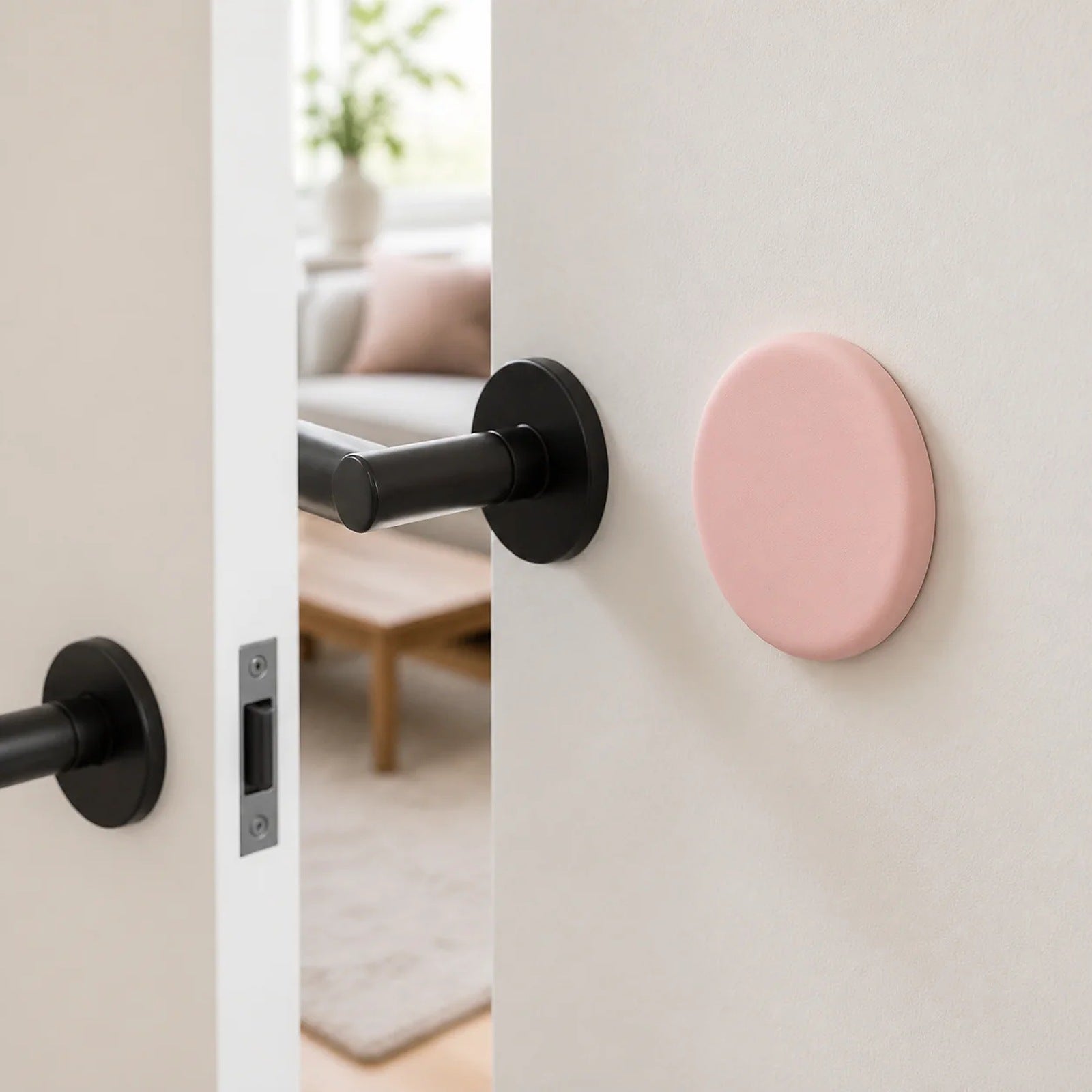 Cozy Haven Silicone Door Handle Wall Protector styled wall decor view 4