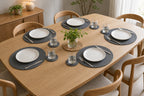 Cozy Haven Round Braided Placemat and Coaster Set styled kitchen view 6