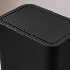 Cozy Haven Slim Press Lid Bathroom Trash Can - 10L styled bathroom view 3