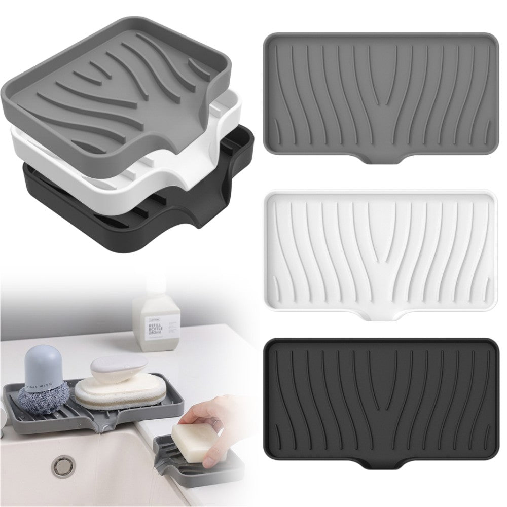 Black Silicone Sink Drain Tray — supplier product photo