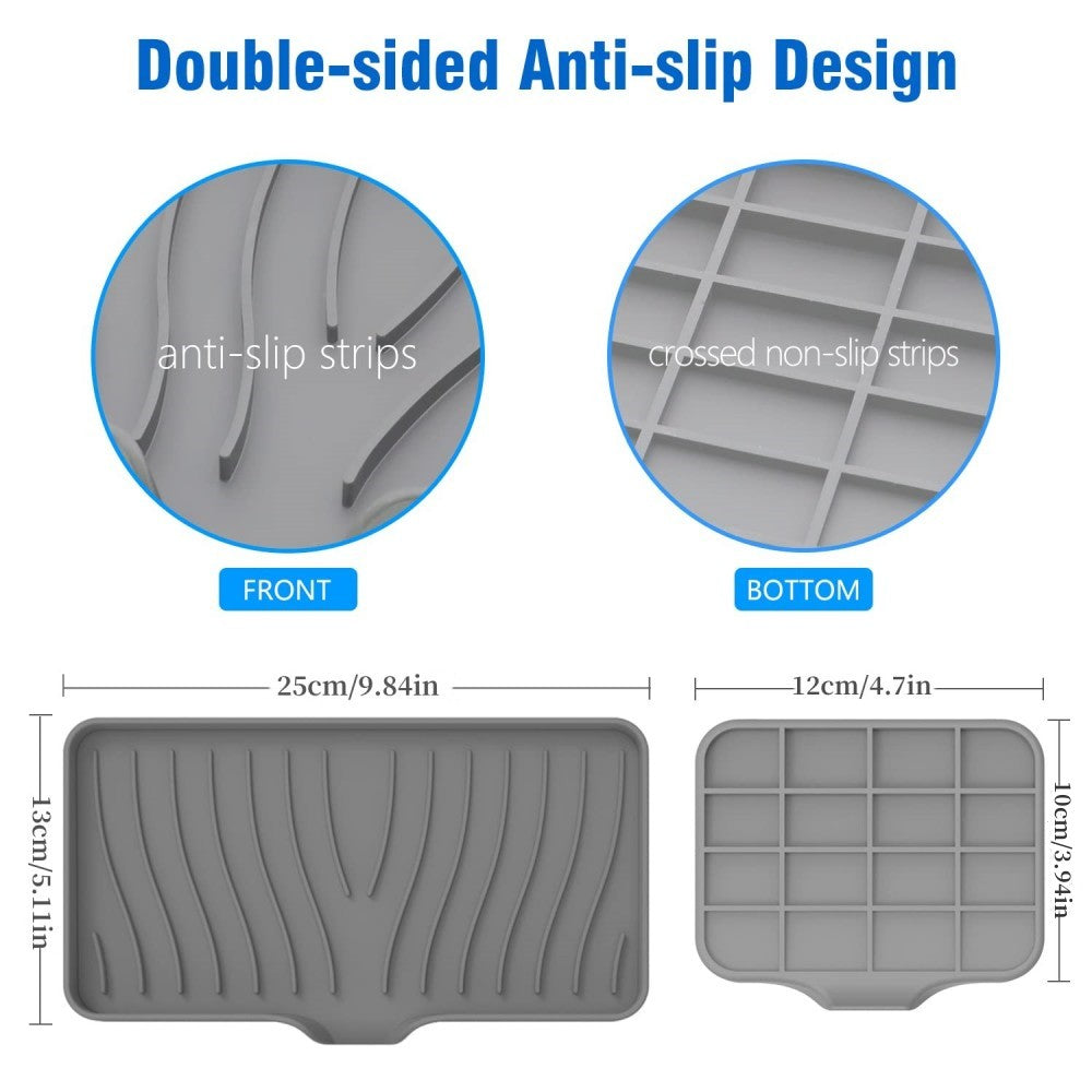 Black Silicone Sink Drain Tray — supplier product photo