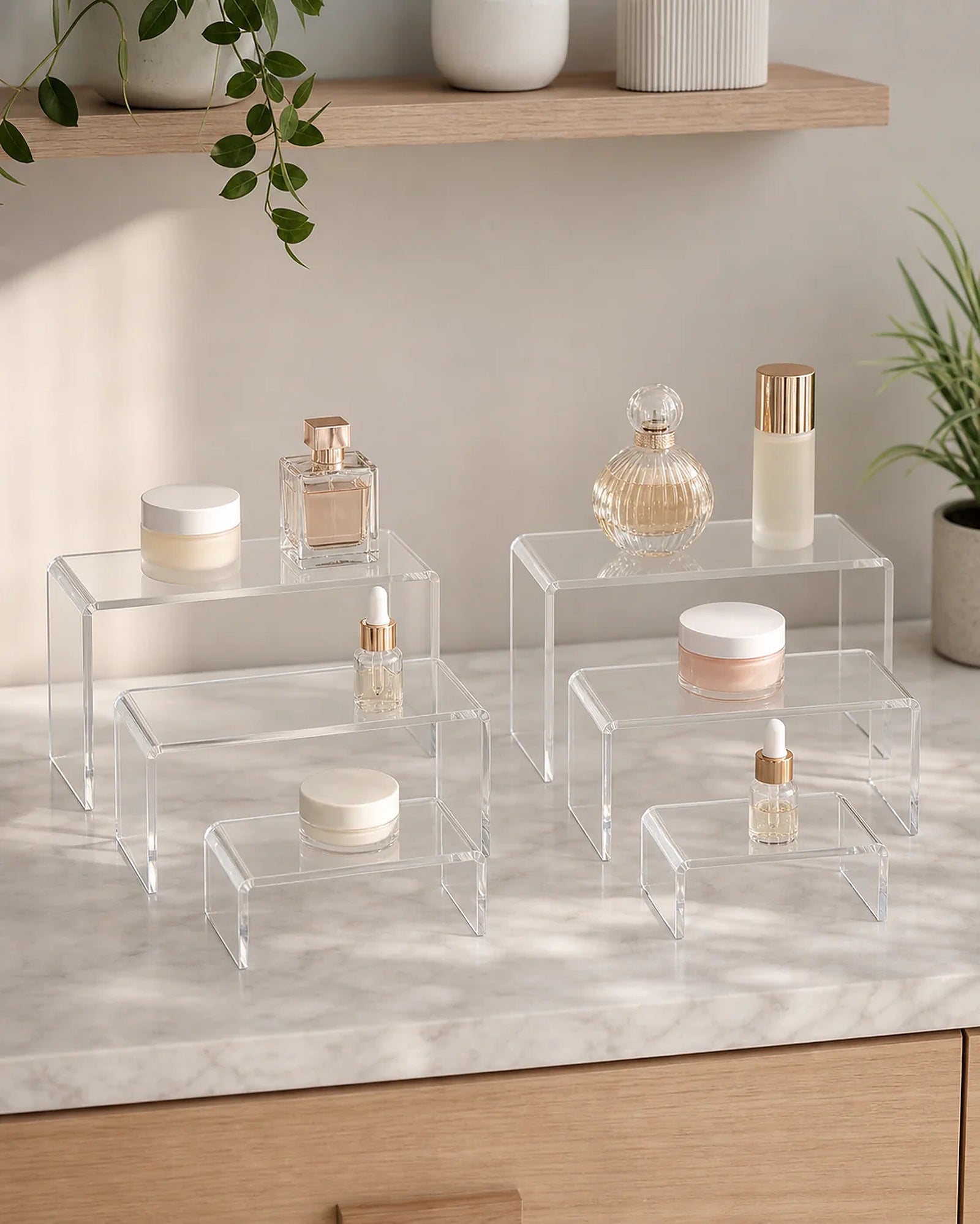Cozy Haven Clear Acrylic Display Risers lifestyle image 2