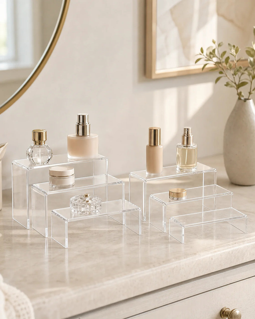 Cozy Haven Clear Acrylic Display Risers lifestyle image 5