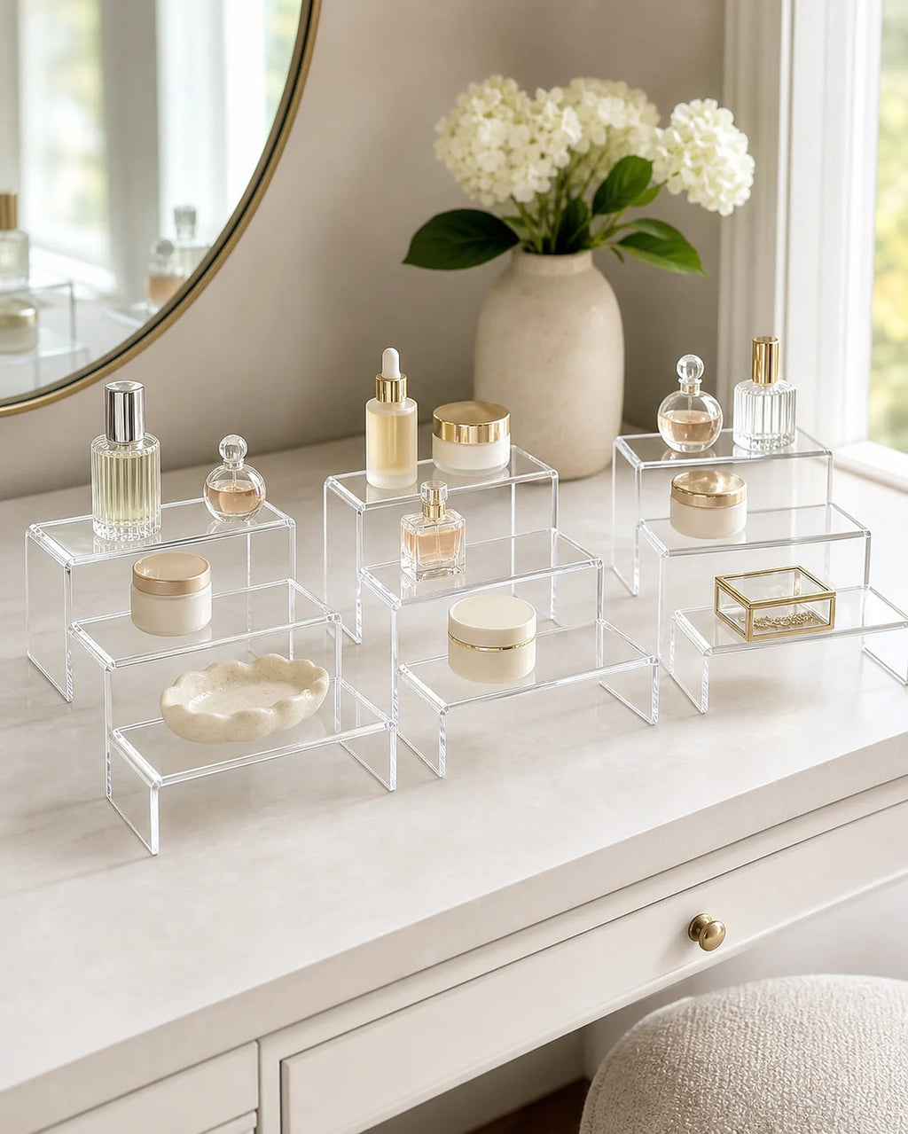 Cozy Haven Clear Acrylic Display Risers lifestyle image 6