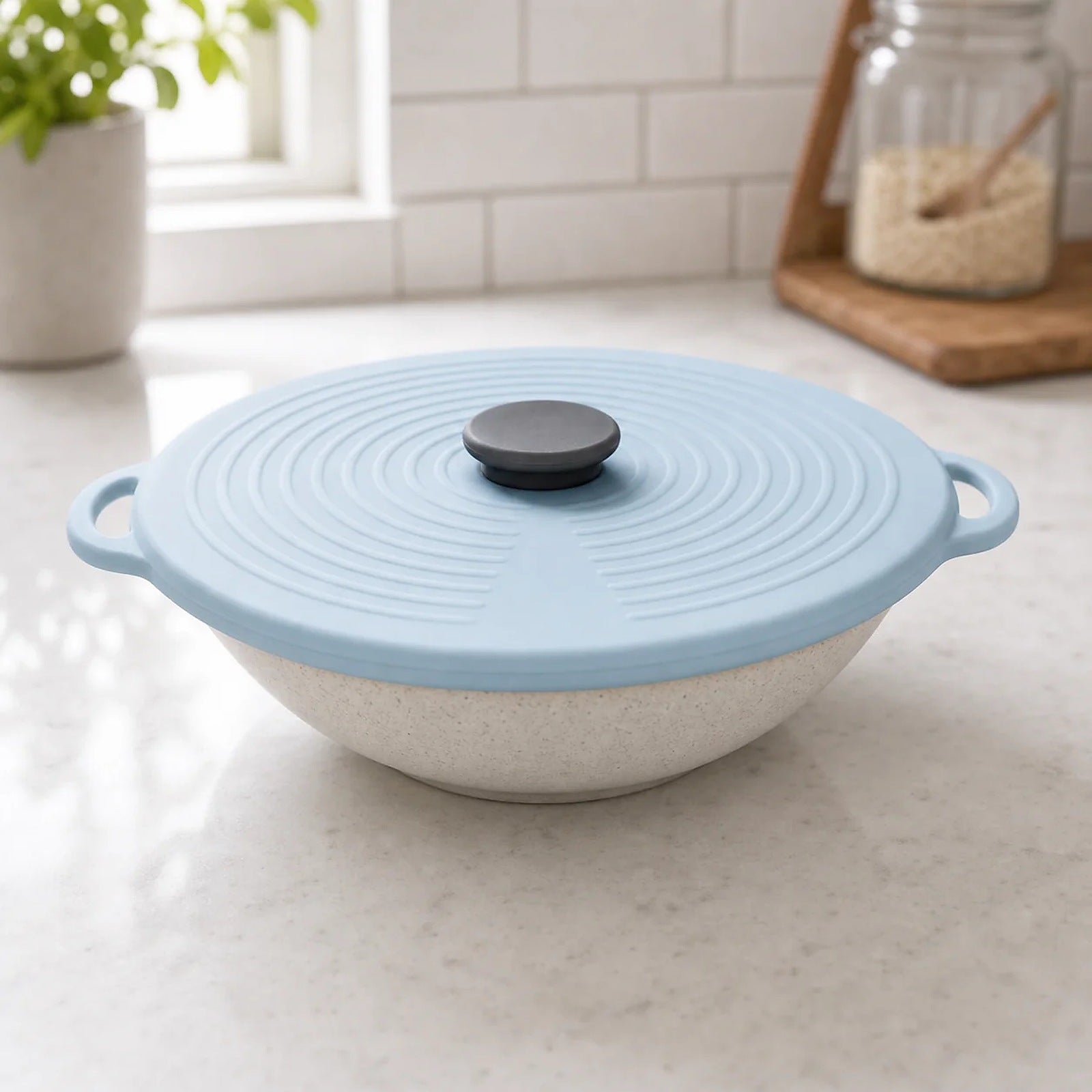 Cozy Haven Silicone Bowl Covers styled kitchen view 4