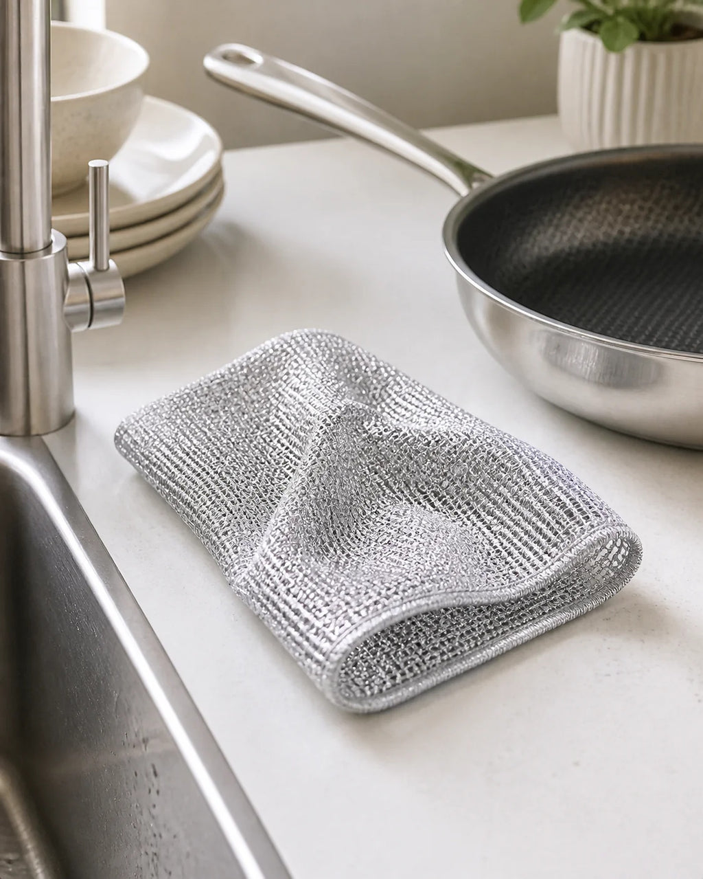 Cozy Haven Silver Wire Cleaning Cloth lifestyle image 1