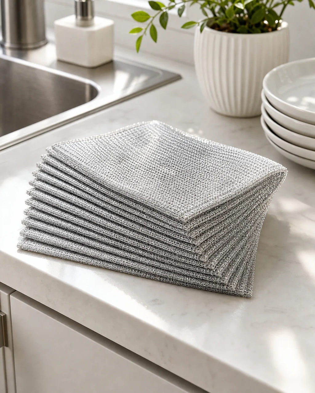 Cozy Haven Silver Wire Cleaning Cloth lifestyle image 2