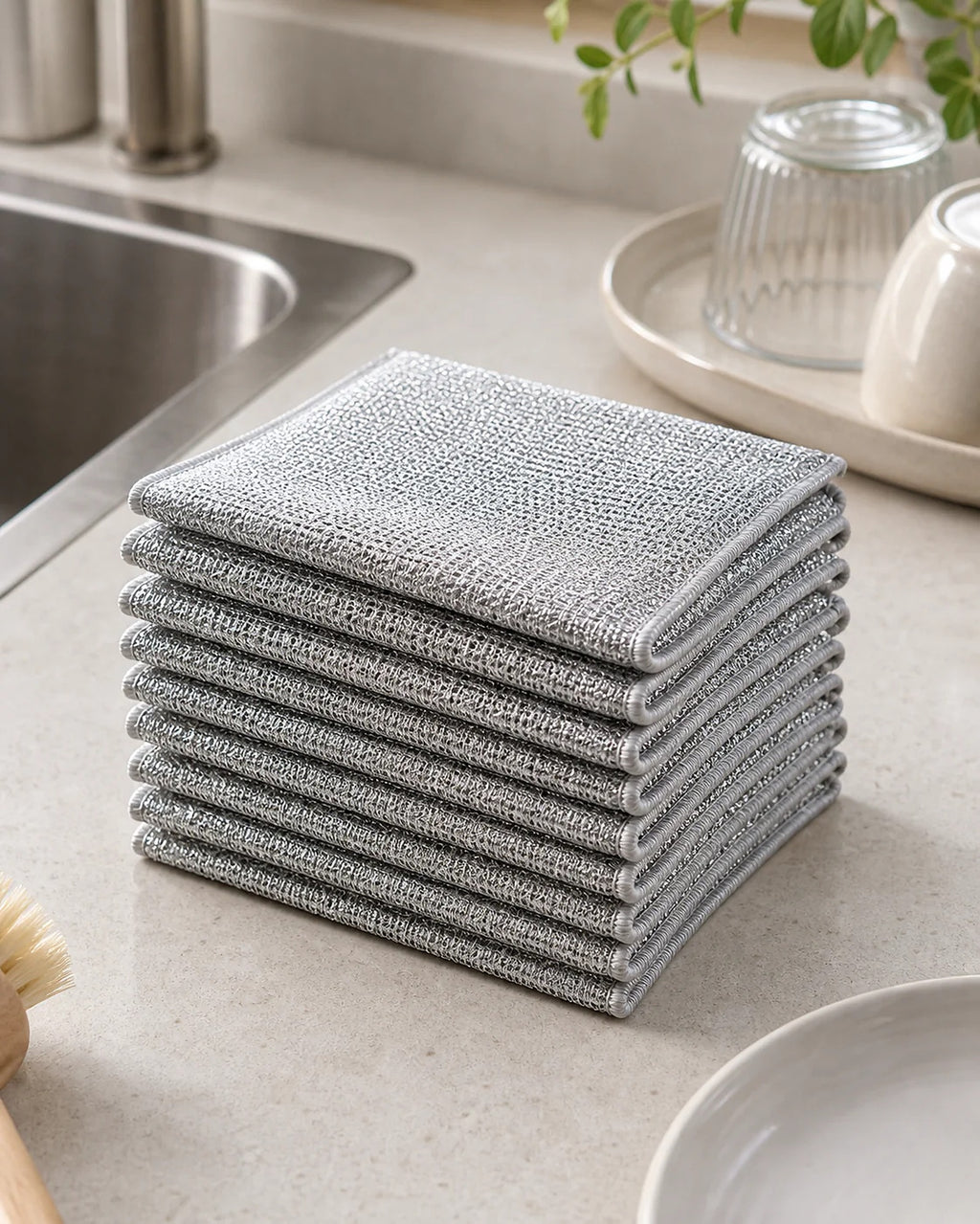 Cozy Haven Silver Wire Cleaning Cloth lifestyle image 7
