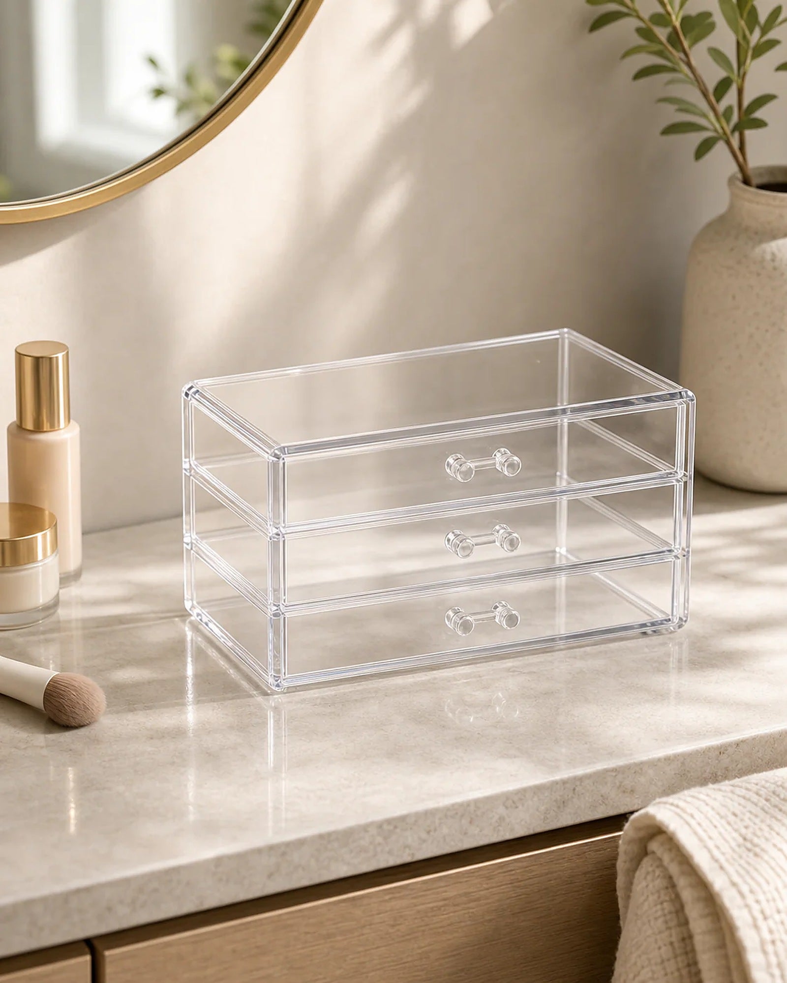 Cozy Haven Acrylic Makeup Organizer lifestyle image 2