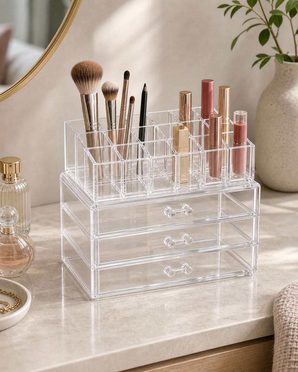Cozy Haven Acrylic Makeup Organizer lifestyle image 5