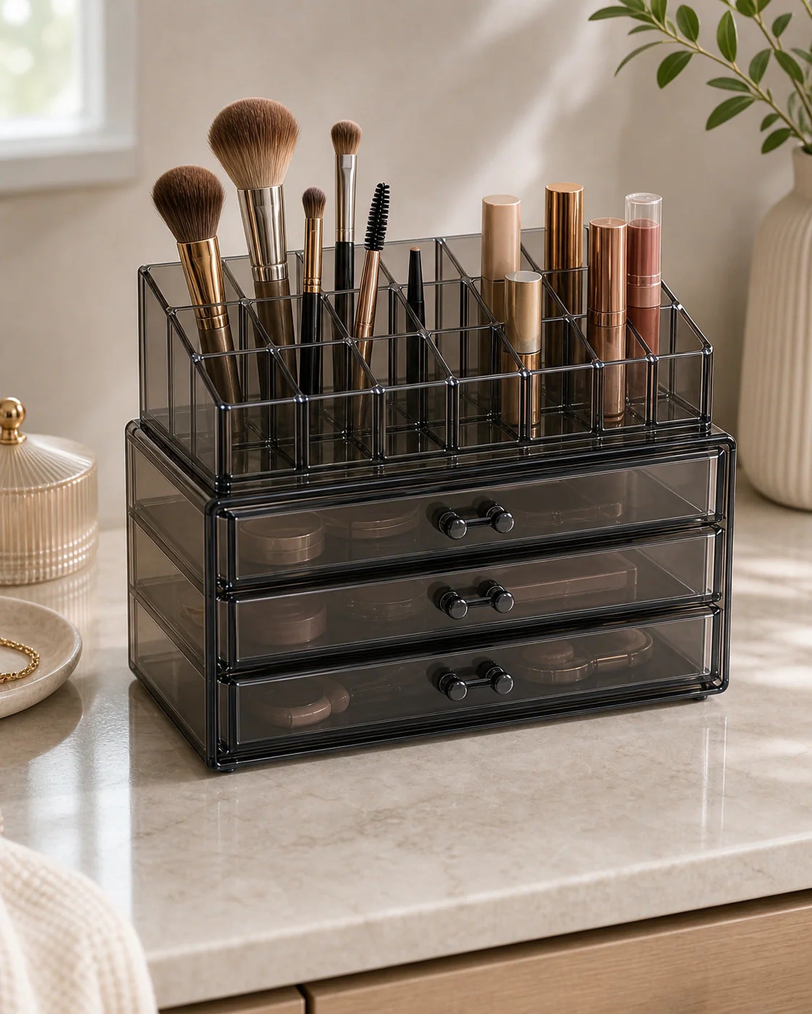 Cozy Haven Acrylic Makeup Organizer lifestyle image 6