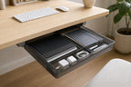 Smoke large under-desk drawer organizer with desk supplies