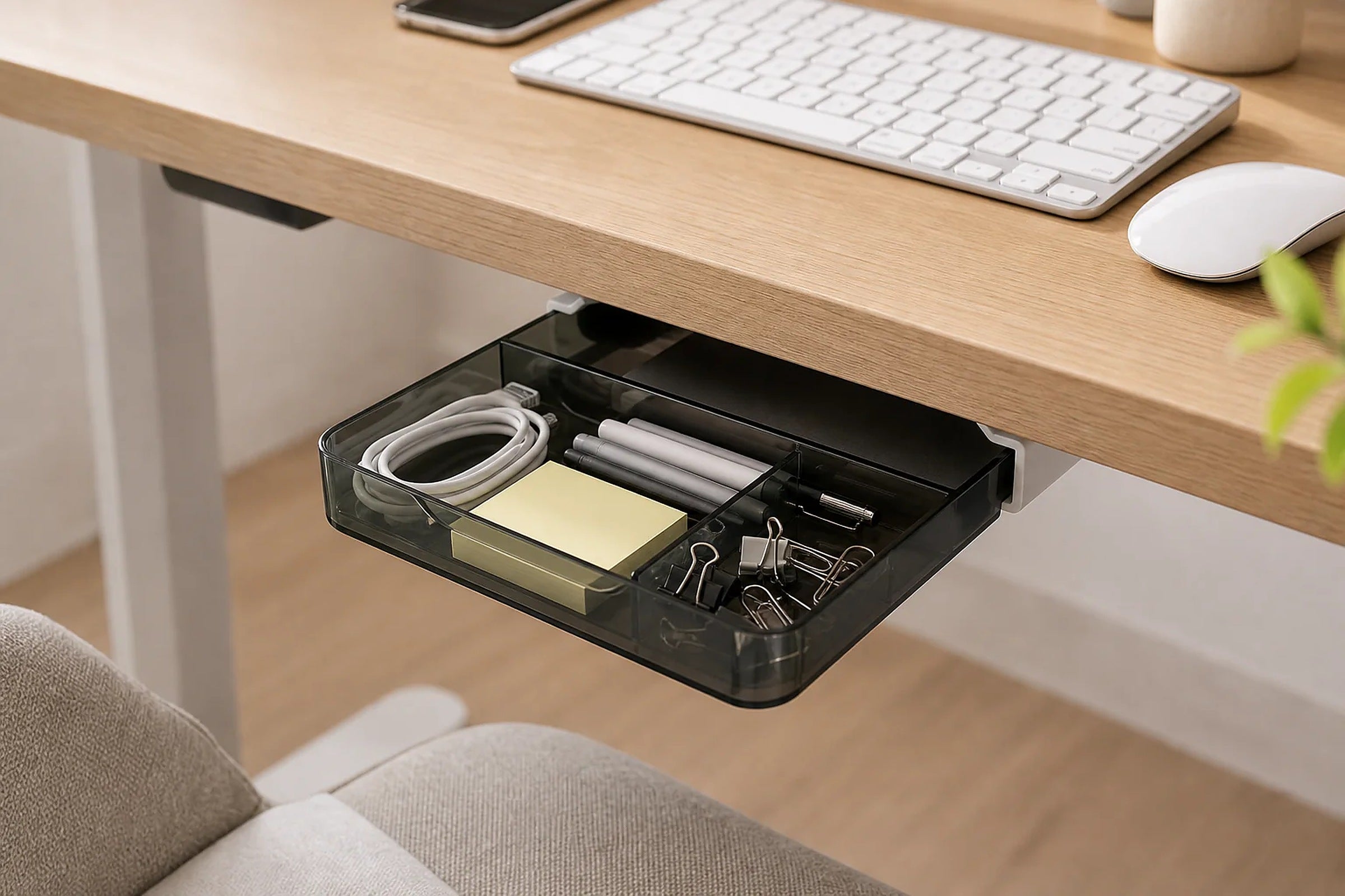 Cozy Haven Under-Desk Drawer Organizer lifestyle image 9