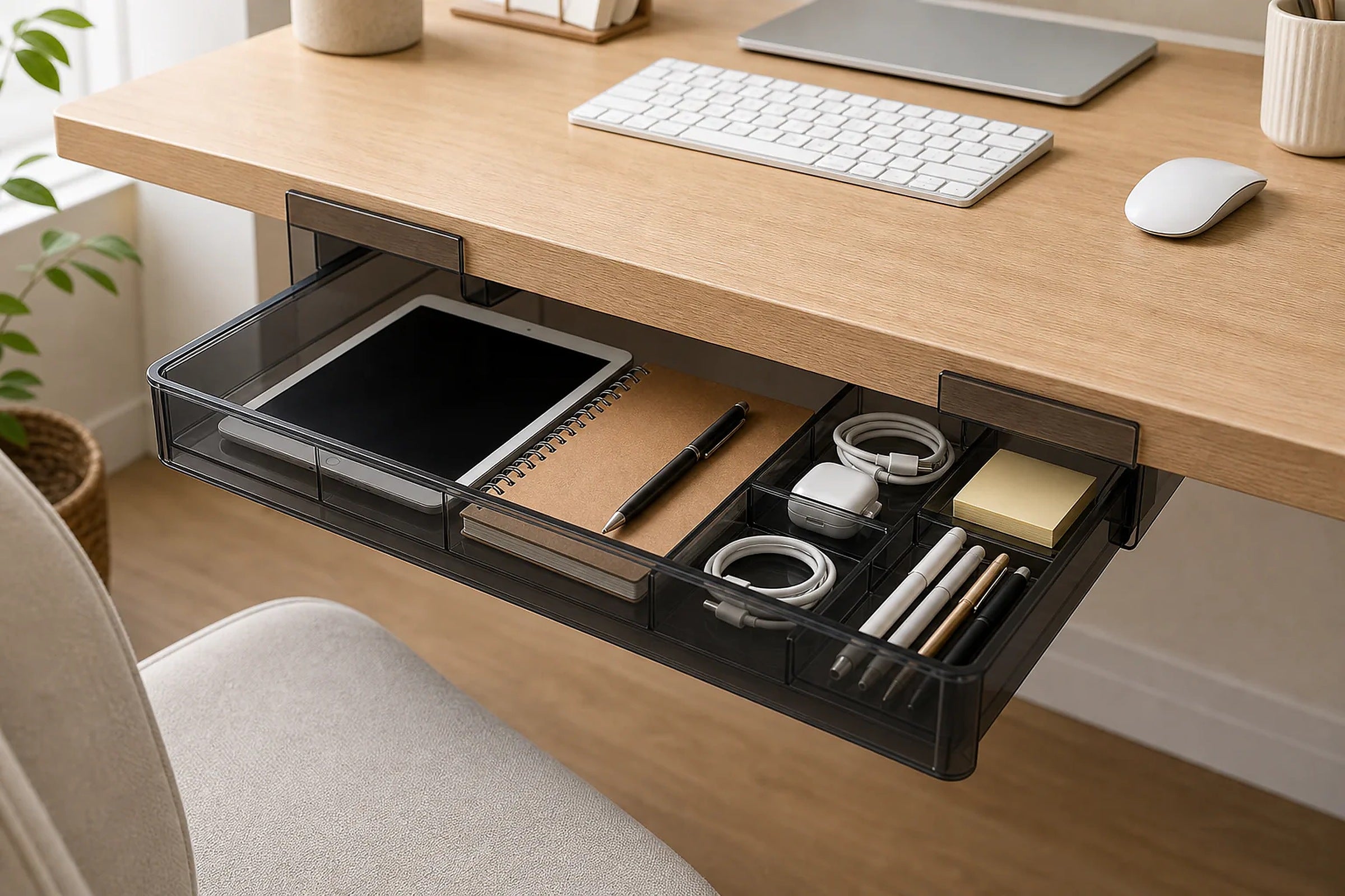 Cozy Haven Under-Desk Drawer Organizer lifestyle image 12