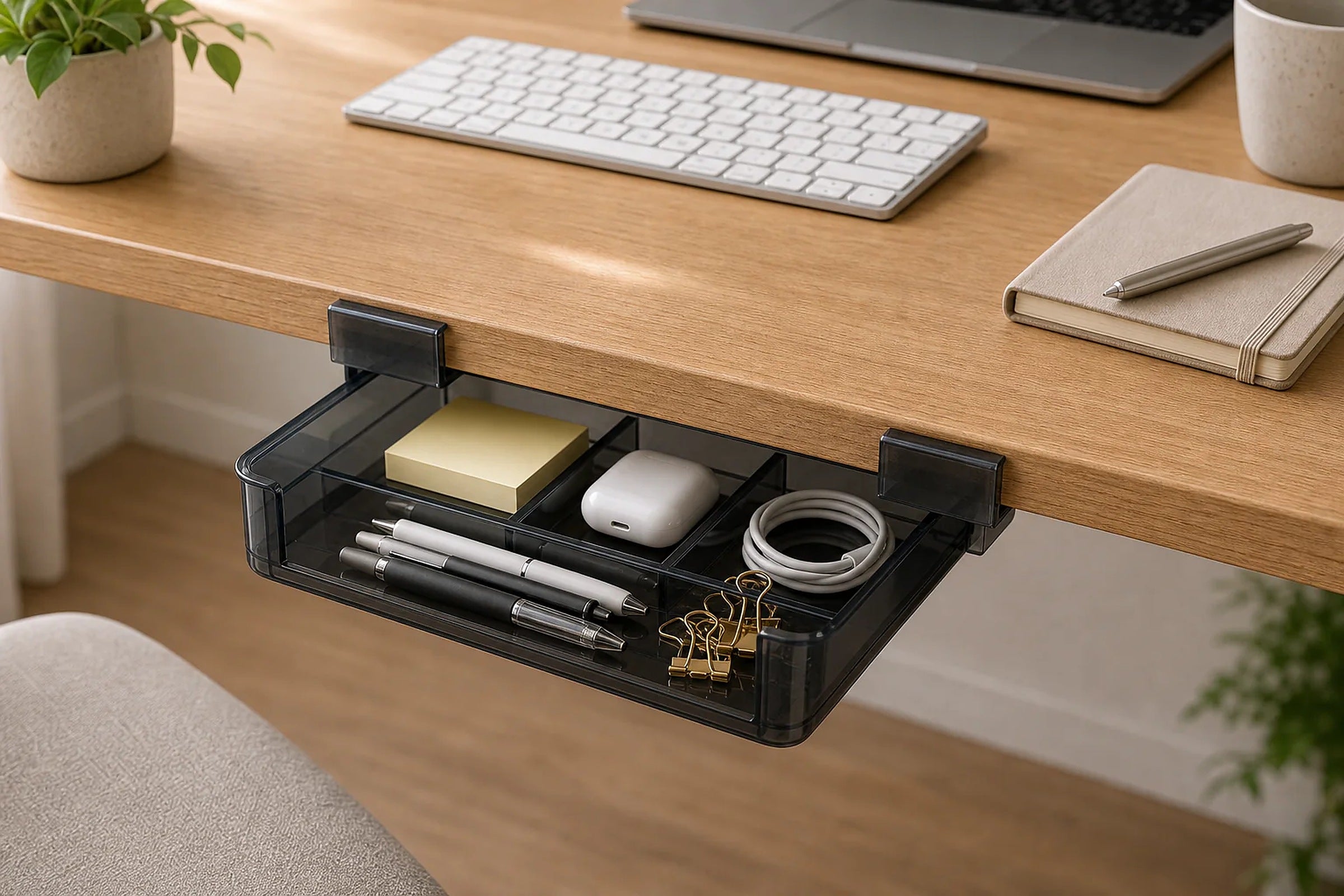 Cozy Haven Under-Desk Drawer Organizer lifestyle image 15