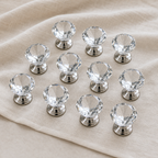 Cozy Haven Clear Diamond Cabinet Knobs - 10 Piece Set - exact ten knobs detail