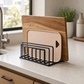 Cozy Haven Black Wire Cutting Board Rack - 1 Piece - cutting board rack kitchen lifestyle