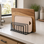 Cozy Haven Black Wire Cutting Board Rack - 1 Piece - cutting board rack kitchen lifestyle