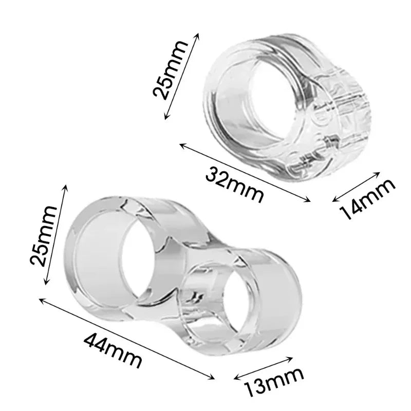 Clear Silicone Door Knob Wall Protector - Single Ring