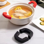 Black Silicone Pot Handle Covers - 2 Piece Set — supplier product photo