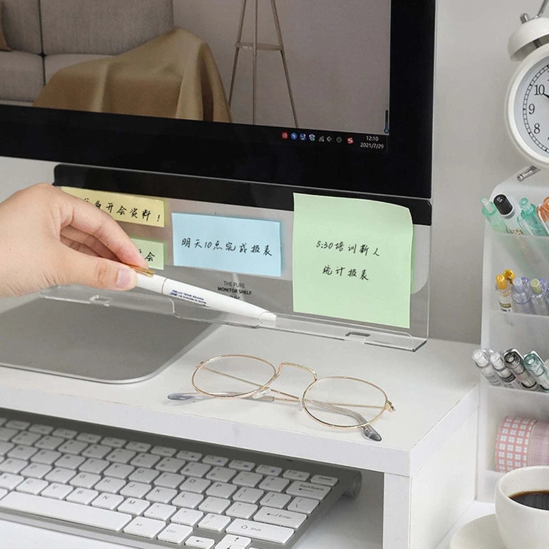 Clear Acrylic Monitor Memo Board — supplier product photo