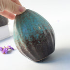 Teal Ceramic Bud Vase — supplier product photo